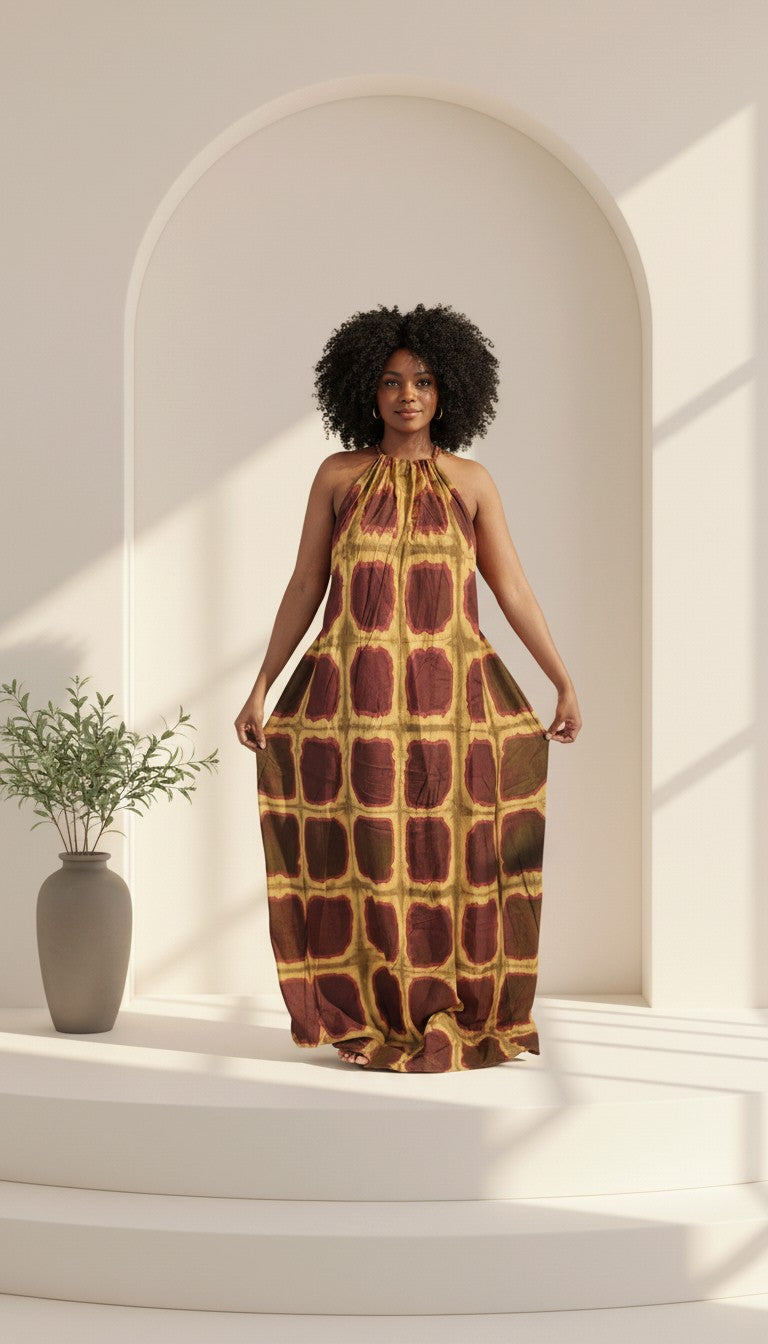 Swahili Backless Dera Dress